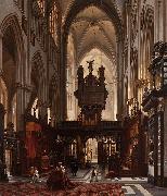 Victor-Jules Genisson, Interior of the 'Sint-Salvatorkathedraal' in Bruges
